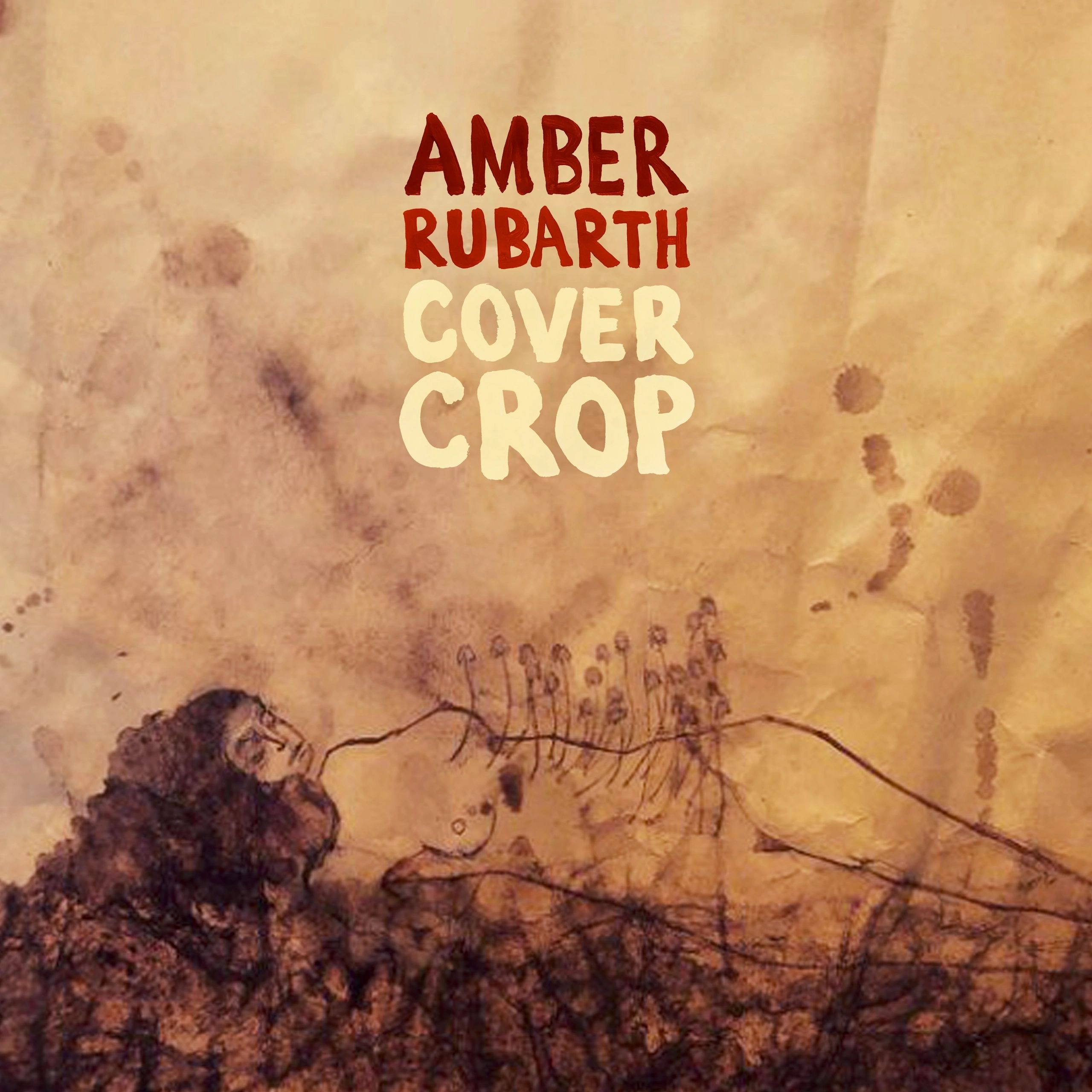 Cover Crop album by Amber Rubarth.  Environmental songs, earth pigment artwork by Mirella Salamé.