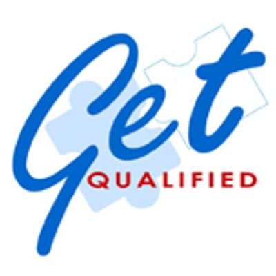 Logo with text 'Get Qualified' and puzzle pieces.