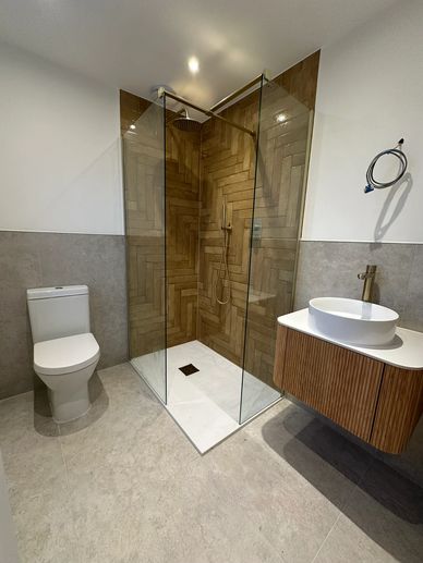 Modern bathroom renovation in Ealing by LoftSpec