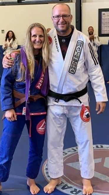 Casey is a brown belt under professor  Garrett Glava owner of Gracie Barra Paso Robles and Gracie Ba