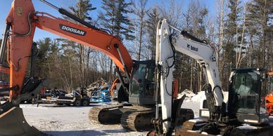 Excavation, site work, building roads, new construction