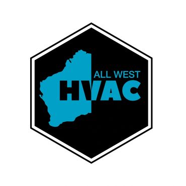 All West HVAC logo graphic design custom branding airconditioning