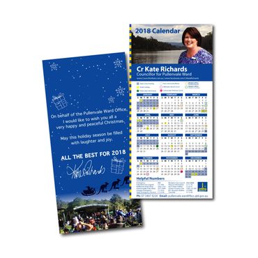 Cr Kate Richards Christmas Calendar custom graphic design
