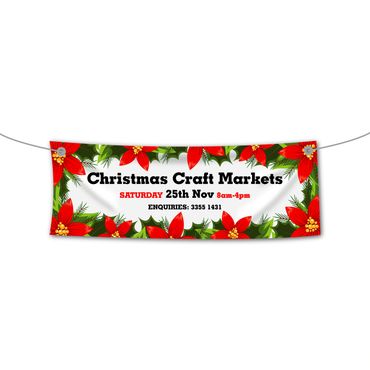Christmas Craft Market banner custom graphic design
