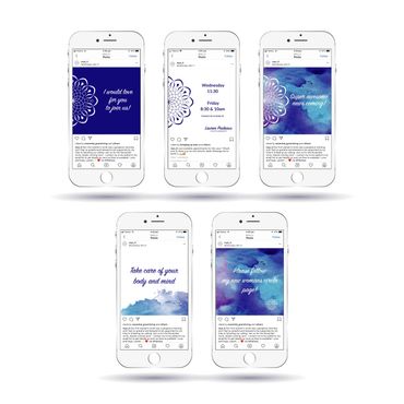 Lauren Prideaux Myotherapist social media templates custom graphic design