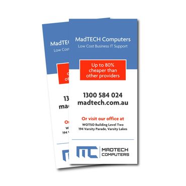 Madtech Computers flyer custom graphic design branding