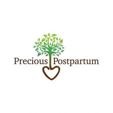 Precious Postpartum logo graphic design custom branding