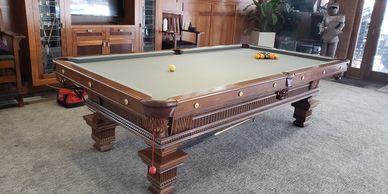 Pool table move, billiard moving, billiard table move, billiard transportation, cloth change, refelt