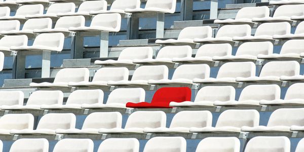 Empty chair to symbolise recruitment of leaders and C-Suite