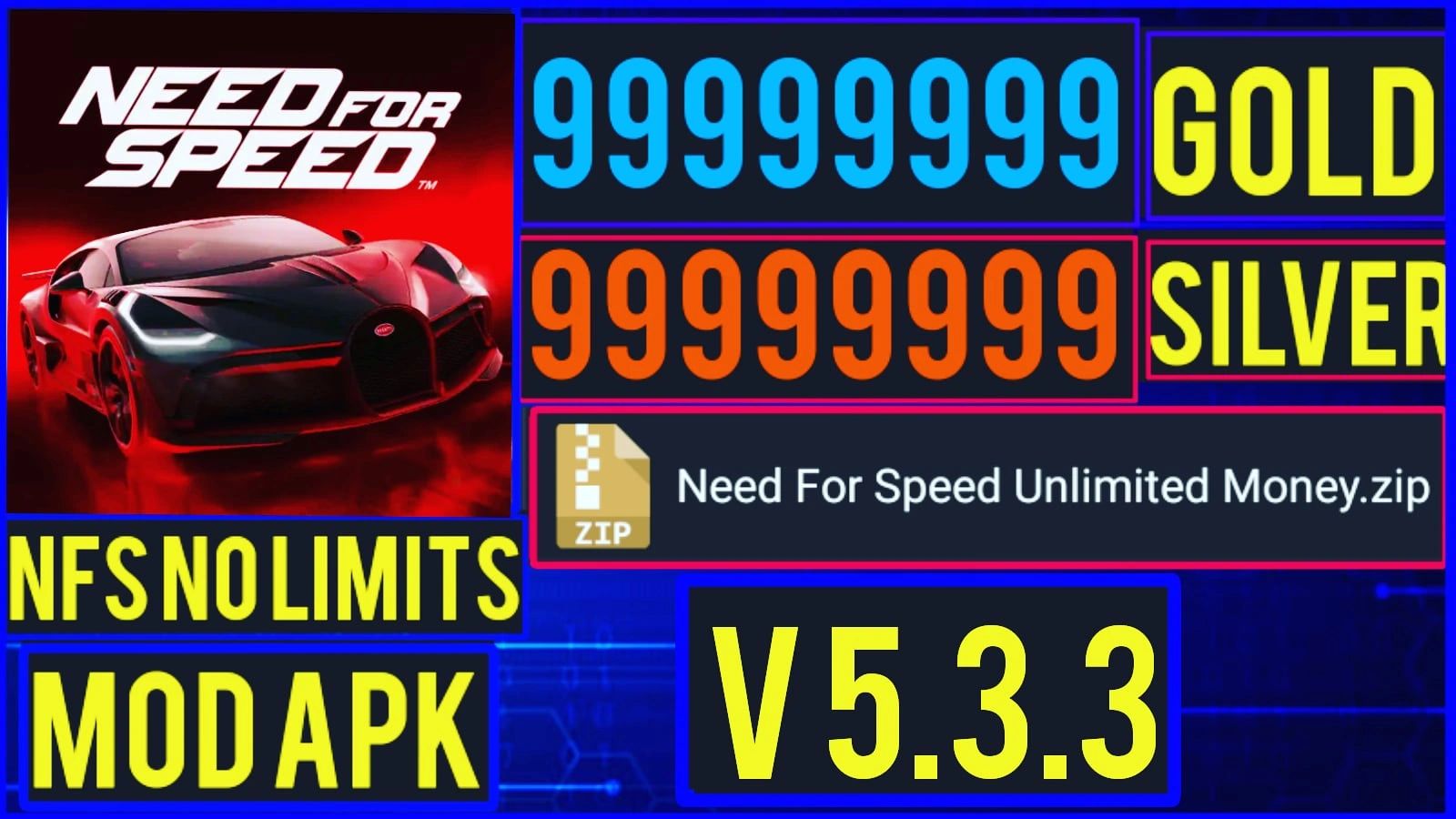 Need For Speed 5 3 3 Mo Unlimited Gold Silver All Cars Unlocked