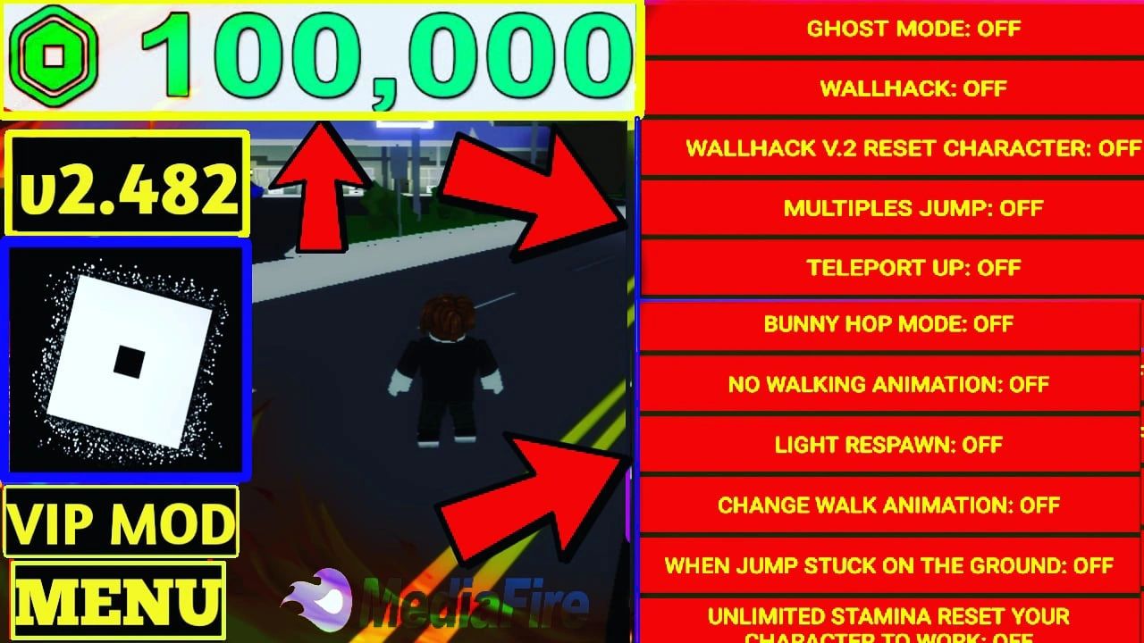 Roblox 2 482 424268 Mod Menu 20 Features No Root - roblox how to change walking animation