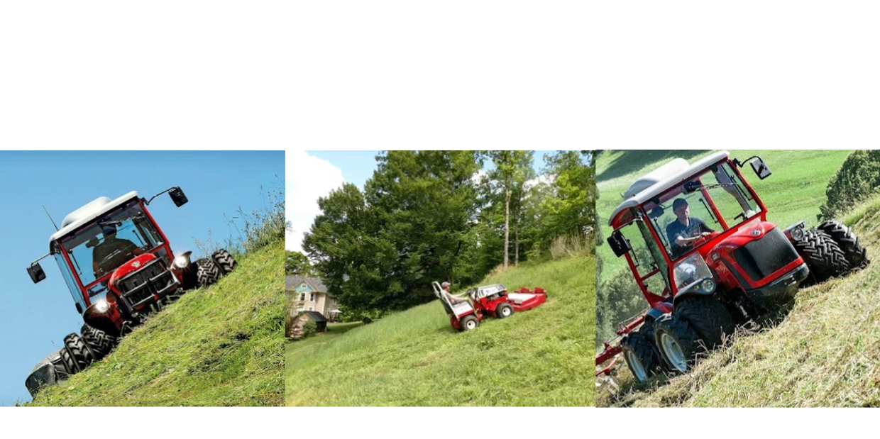 How to safely mow steep slopes