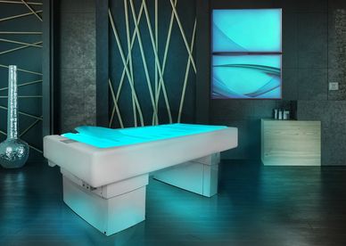 Salus materasso ad acqua isobenessere lettino multisensoriale cromo terapia aroma terapia 