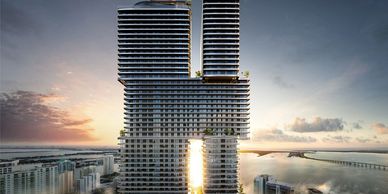 The new Mercedes Benz building is coming up.