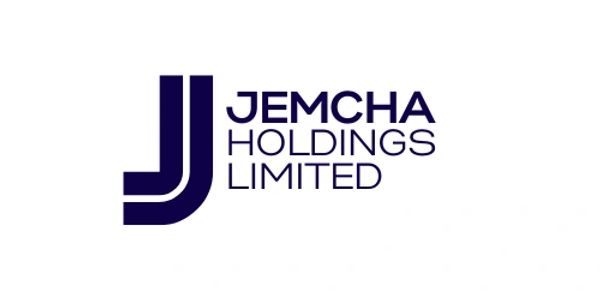 Jemcha Holdings Limited logo with stylized double J design.