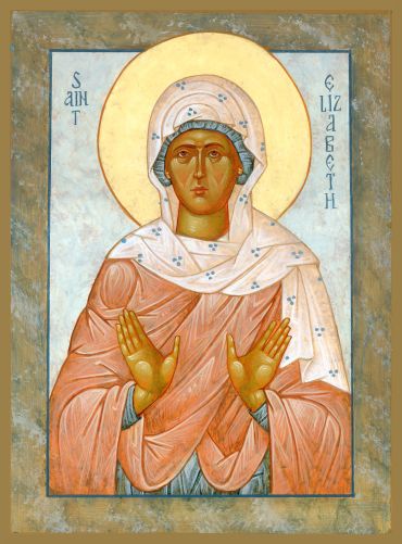 Orthodox Byzantine Icon of the Righteous  Ancestor Elizabeth