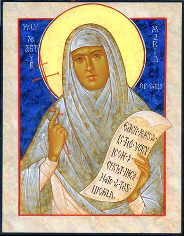Byzantine icon of St. Maria Skobtsova of Paria