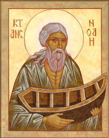 Orthodox Byzantine icon of the righteous Noah