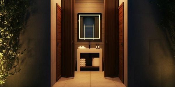 outdoor powder room 