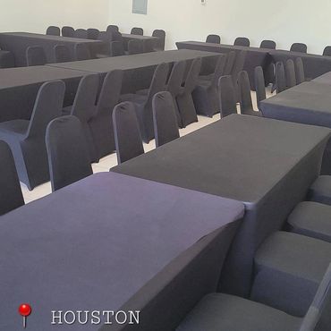 We have tables and chairs