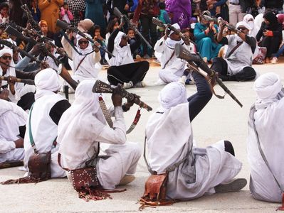 Festivités de la fête El Mawlid El Nabbawi à Beni Abbès, Taghit, Sahara Algérie, voyage touristique