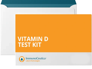 Vitamin D test kit packaging.