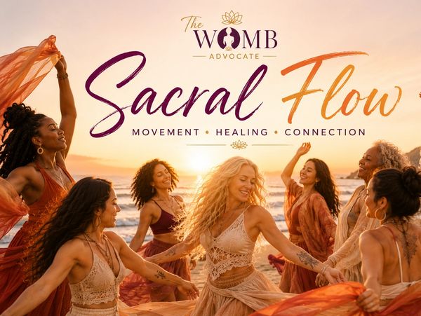 Women joyfully dancing together at sunset promoting Sacral Flow healing and connection.
