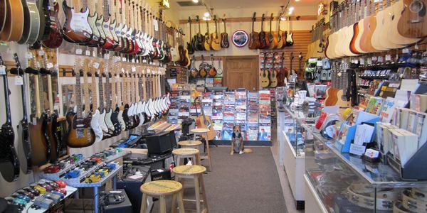 Guitar Store, Boss, Cordoba, Fender, Grestch, Guild, Roland, Seagull, Squier, Traveler  Washburn