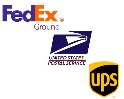 Shipping FedEx Ground, USPS, UPS Ground