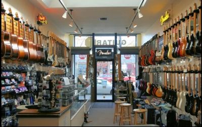 Guitar Stop Music Store Cambridge, MA Max the official greeter