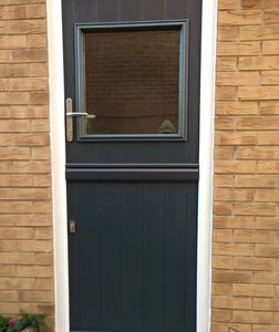 Solid Core Composite Stable door in Anthracite Grey installed by our trained fitters in Grimsby.