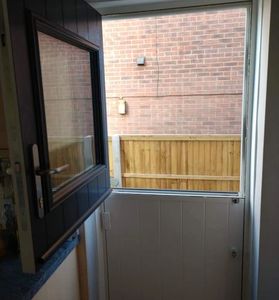 Solid Core Rear Stable Door installed in Bestwood Village by our trained Mansfield fitters.