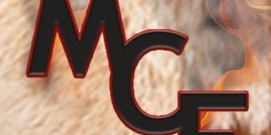 Logo with letters MCF on a textured background.