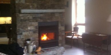 Rocky Mountain fireplace