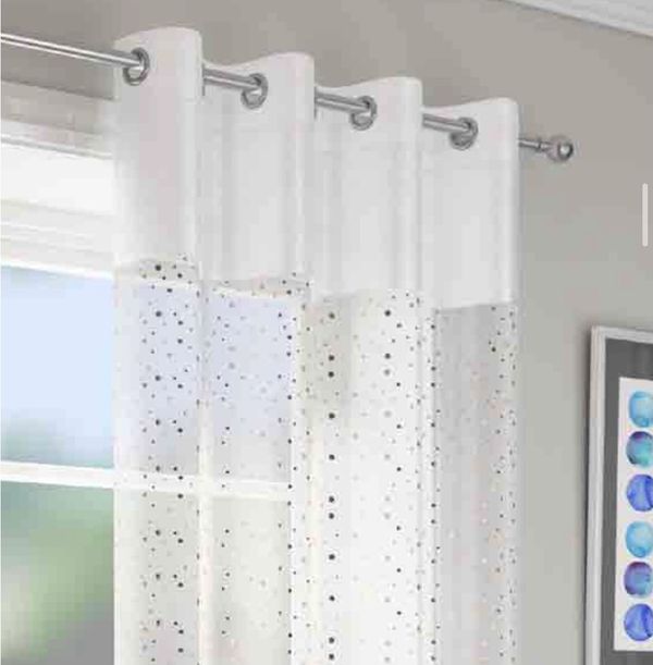 Eyelet voile panel