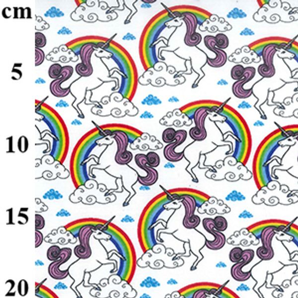 Unicorn cotton fabric