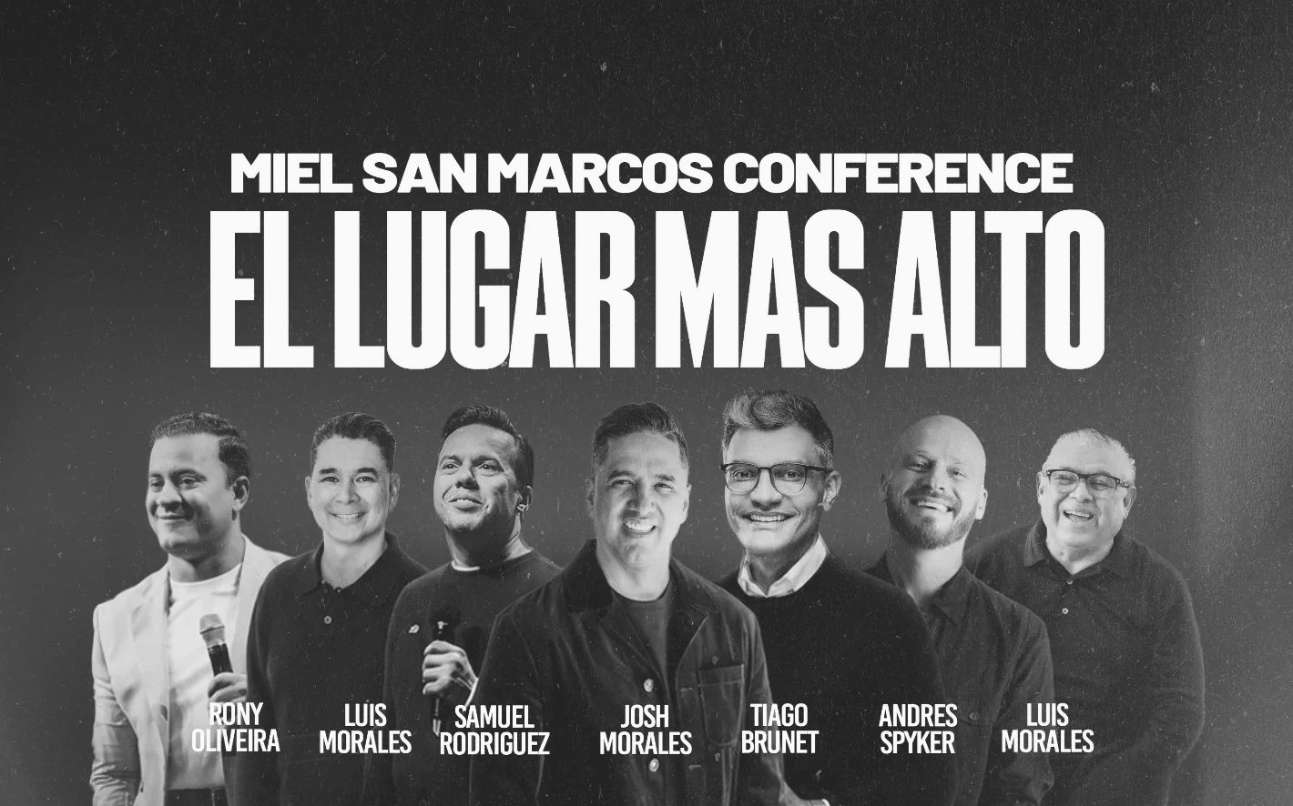 Conferencia Miel San Marcos "El Lugar Más Alto" con varios oradores.
