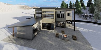 Custom home, custom house, mountain home, modern home, structural engineering, architecture
