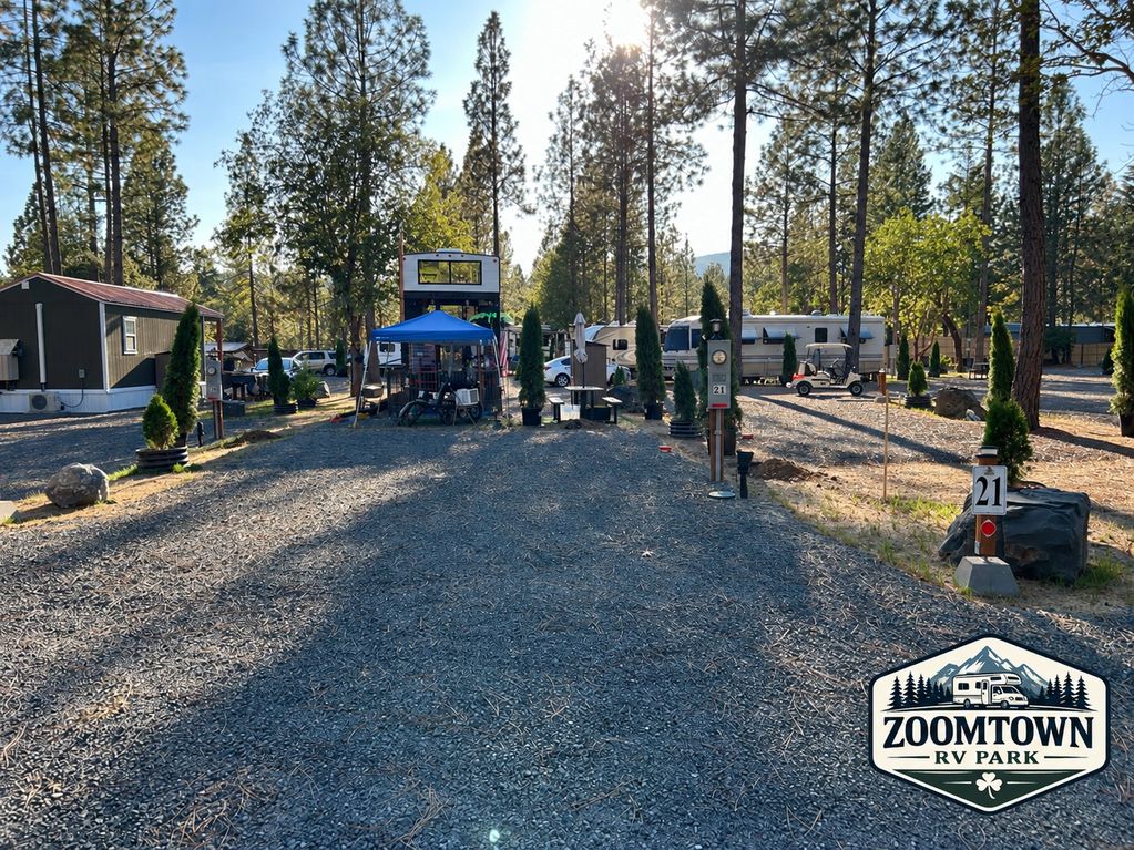 RV Space 21
30 Amps
Up to 30'
Water, Sewer, Garbage - Included
High-speed Wi-Fi - Available
3' x 5' 