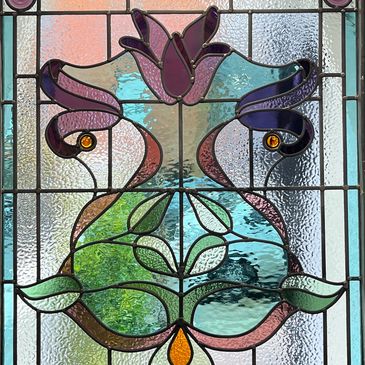 Bespoke stained glass window in Hove 