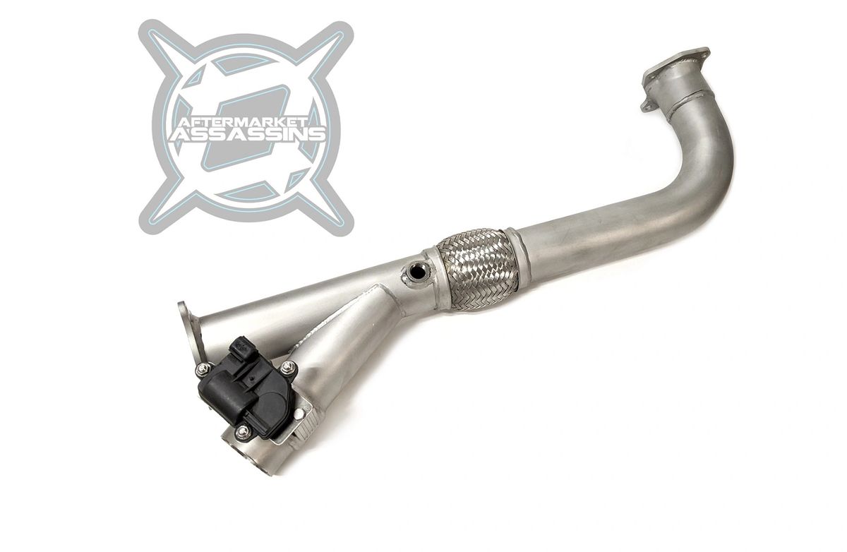 AA RZR Turbo 2.5" Electronic Side Dump Cutout Exhaust Head Pipe
