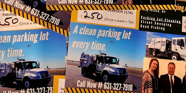 Parking Lot cleaning mailers