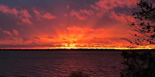 Sunset after the snow taken by Sue Dussault-Eddins 11/12/2019