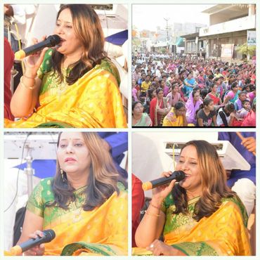 Yashashree Bhave is singing live in Wardha