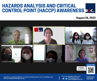 Hazards Analysis and Critical Control Point (HACCP) Awareness