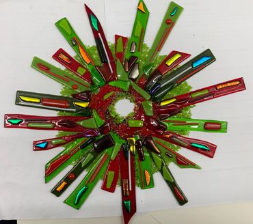 Fused Glass wreath