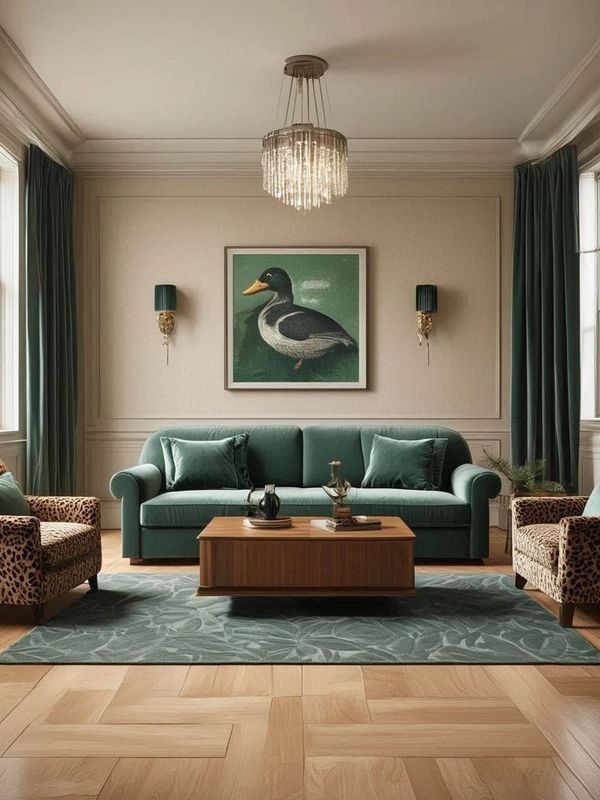 Art deco oturma odası