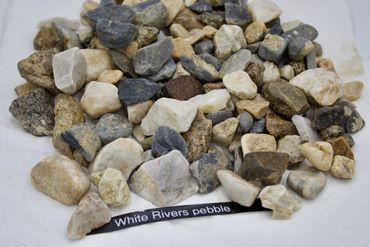 White river pebbles
