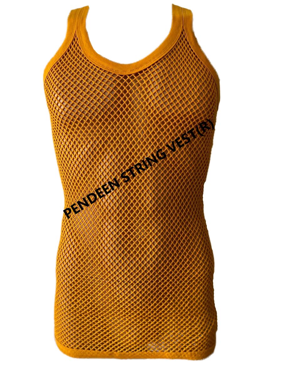 PENDEEN (R) ORIGINAL STRING VEST MESH VEST FISH NET 100%COTTON