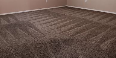 Professional floor buffer used for post-construction cleaning in Las Vegas